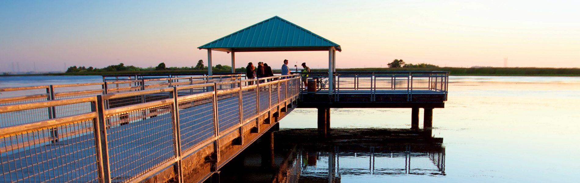 Dock at Big Break Regional Shoreline. Credit: Robin Mayoff